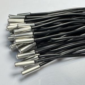 5x20mm Stainless Steel NTC Temperature Sensor 2.252K 1% 3950 With 2464 26AWG