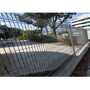 Bottom End Roll Top Welded Mesh Fence Panels BRC 2400mm Length For Swiming Pool