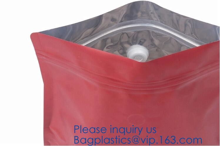 Biodegradable Foil Square Bottom Gusseted Bag, Flat Bottom Gusset Coffee Bag with Degassing Valve,gusset packaging bag f