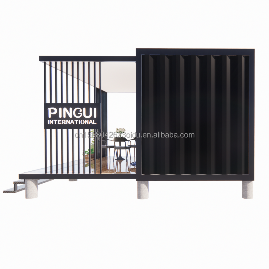 Finished Product 20ft Pop-up Container House with Customized Color and 50/75/100mm Wave Sandwich Panel
