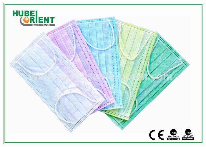 Single Use Disposable Earloop Face Mask 3 Ply For Hospital