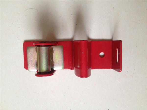 Red Color Metal Fence Accessories / Steel Gate Latch Carbon Steel Material