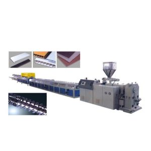 China PVC WPC Crust Foam Board Extrusion Machine / WPC Foamed Construction Template Production Line on sale