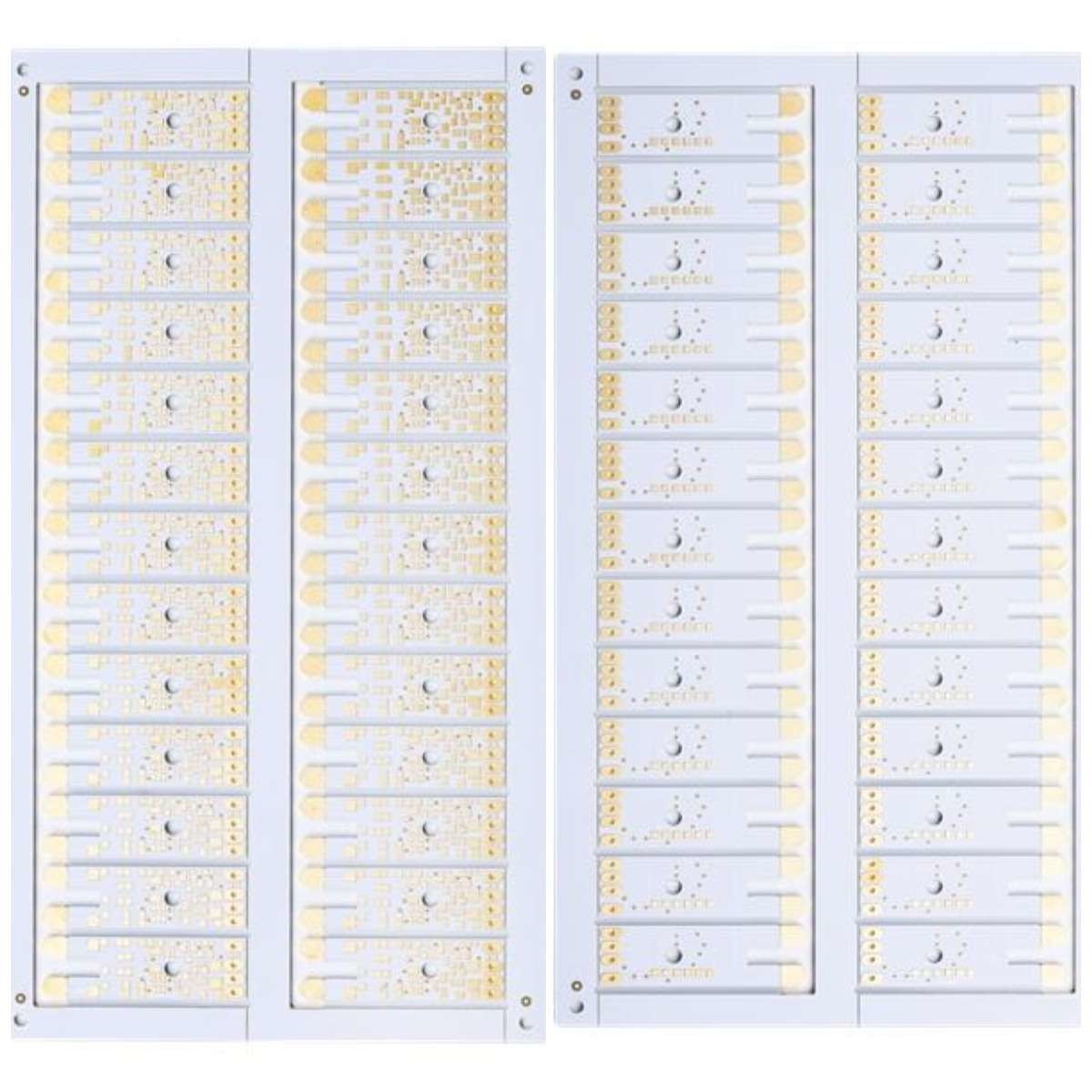 White Solder Mask Ultra Thin PCB Immersion Gold 0.8mm 4mil Impedance Control
