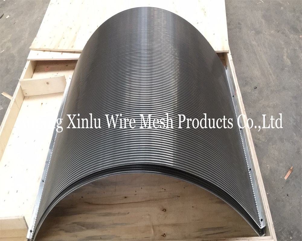 Sturdy Sieve Bend Screen 5-50mm Thickness 3x20mm Frame size Width 2.2-3.0mm wedge wire support wire