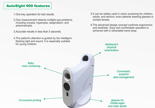 Accurate Ophthalmic Equipment Intelligent Hand Held Autorefractor Keratometer