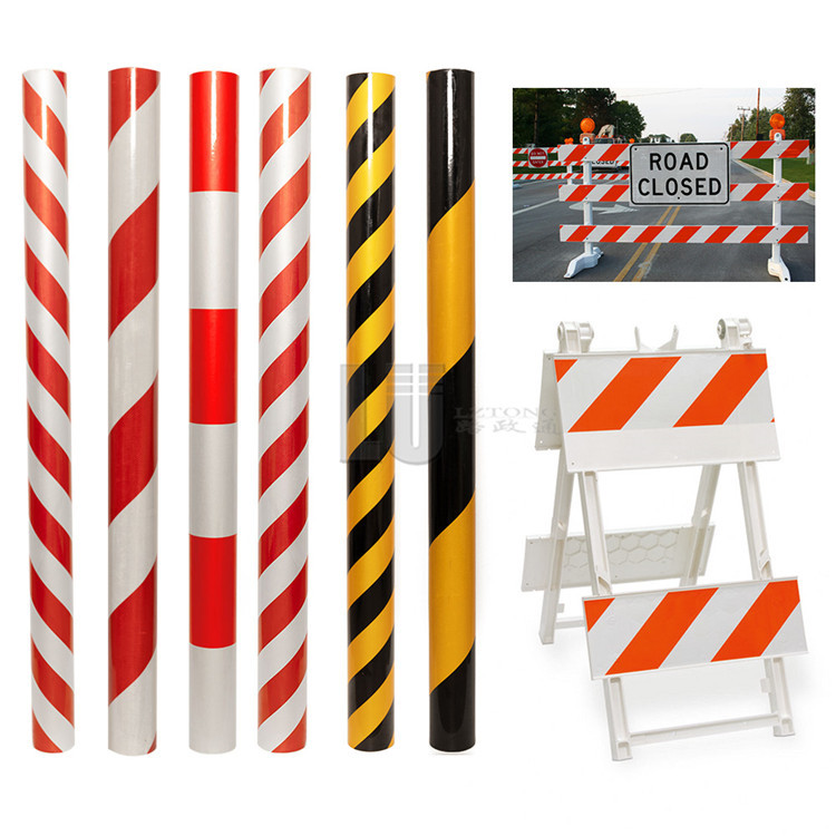 Reflective Tape White and Red Strip Reflective Tape Red White Diagonal Reflective Strip