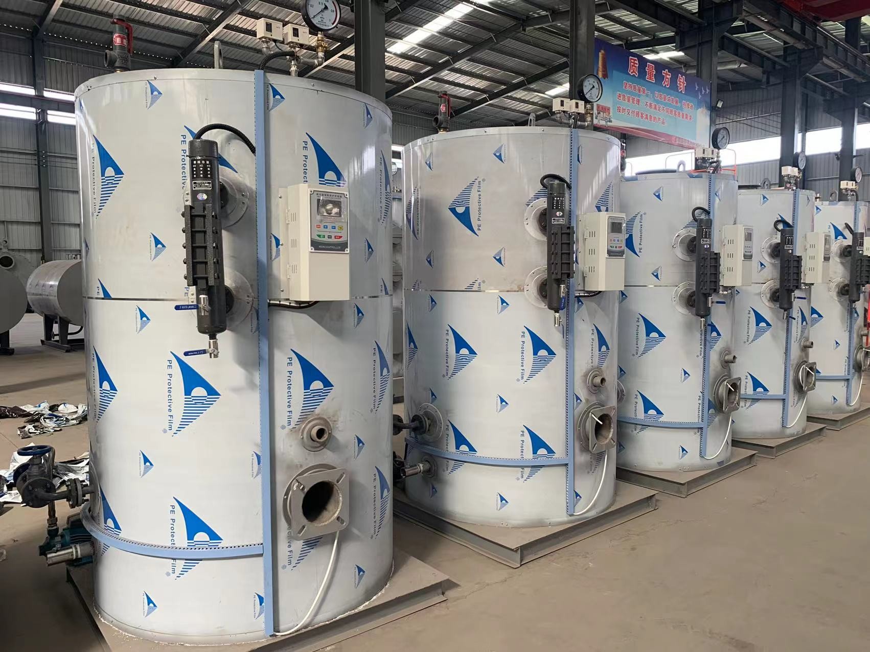 Vertical Steam Boiler With Original Combustion Equipment Safe Operation