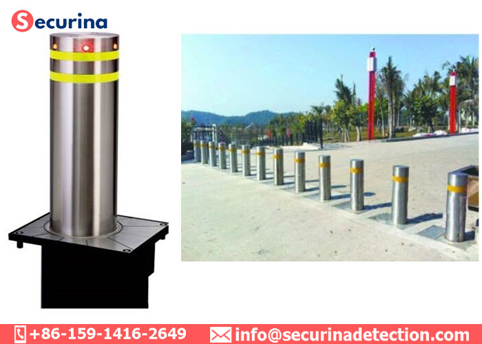 6mm Thickness Size Hydraulic Rising Security Bollards 220V Industrial Grade Hydraulic Cylinderc
