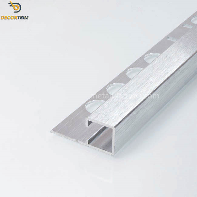 Aluminum Floor Strip Metal Corner Tile Trim Flooring Edging Strip 6063 T5