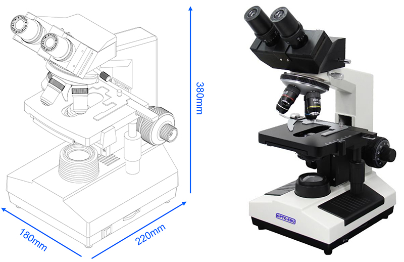 Laboratory Compound Xsz 107bn 1600x Biological Microscope