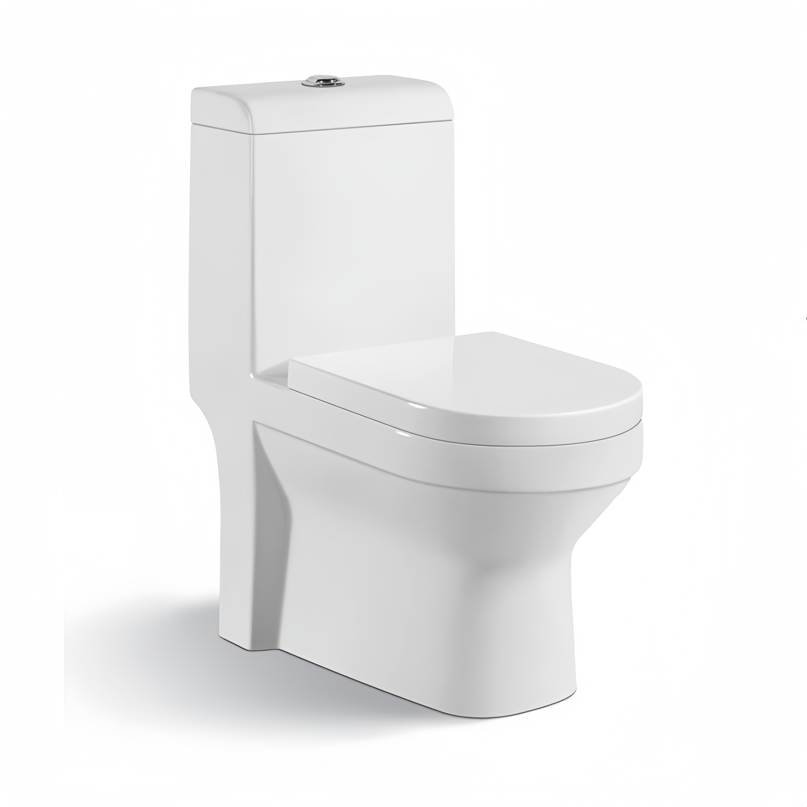 Traditional Back to Wall Ceramic Toilet Sets and Basins with Slowly Toilet Seat Cover