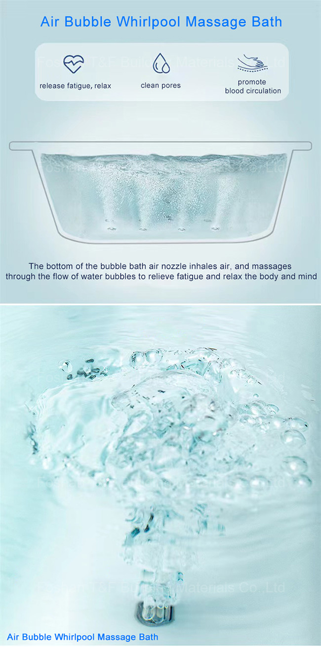 One Adult Person Fiberglass Jacuzzi Bathtub Bathroom Corner Whirlpool Massage