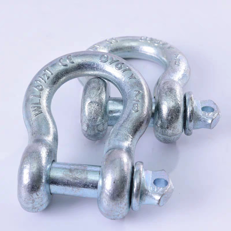 Us Type Safety Bolt Shackles G210 Hot Dip Galvanized Lifting Marine Screw Pin Bow Shackles