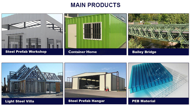 Warehouse Structure Q235, Q345 Prefabricated Warehouse Steel Structure