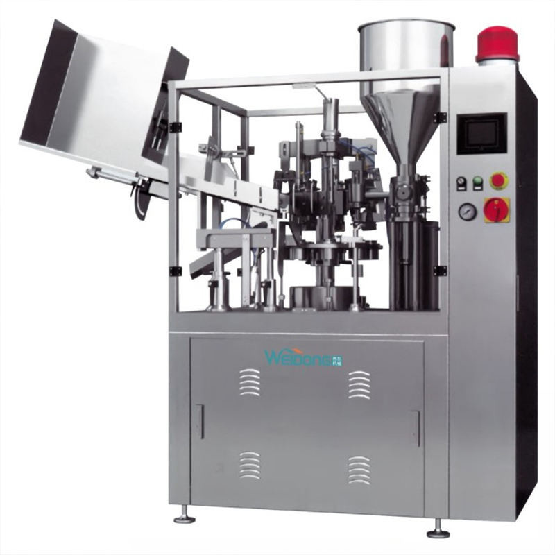 200kg Automatic Tube Filling And Sealing Machine With Air Pressure 0.4-0.6Mpa Power Supply 220V 50Hz