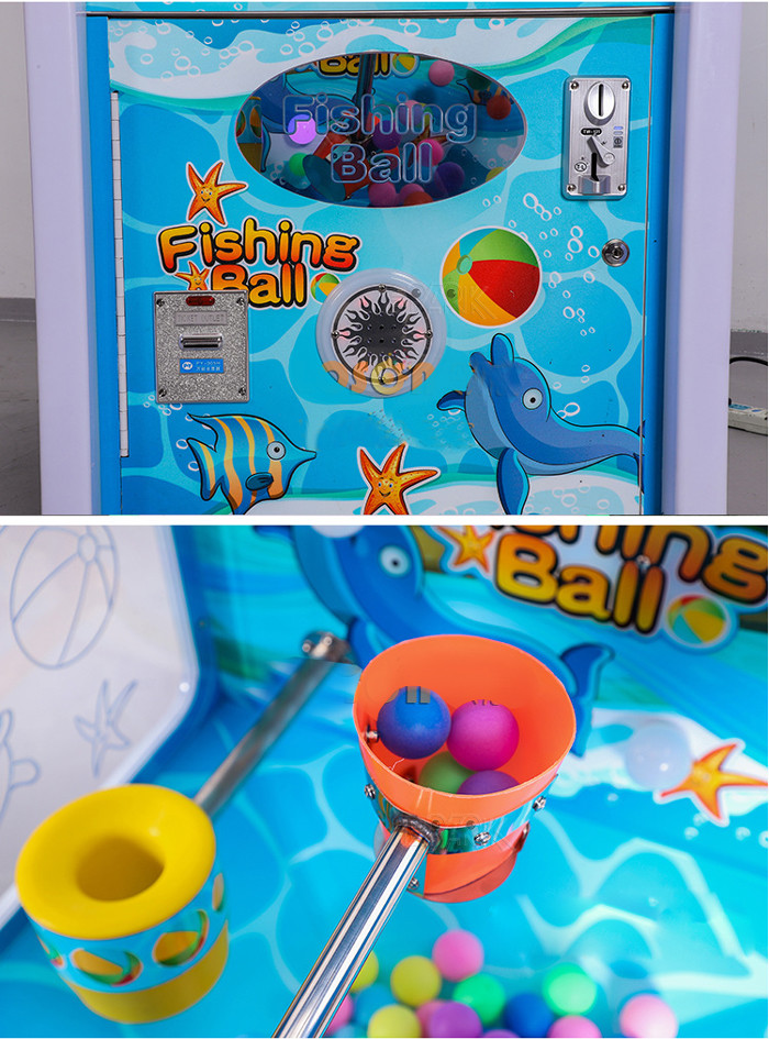 280W Coin Operated Lottery Game Machine Kids Catching Ball Machine