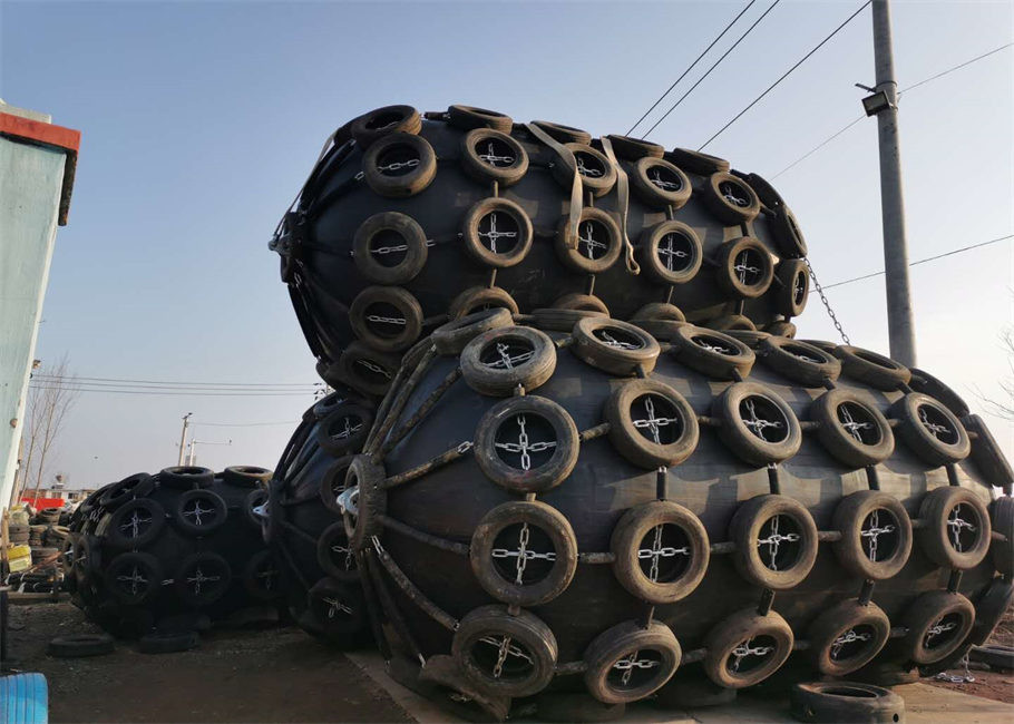 Marine Ship Protection Chain And Tire Net Yokohama Fender