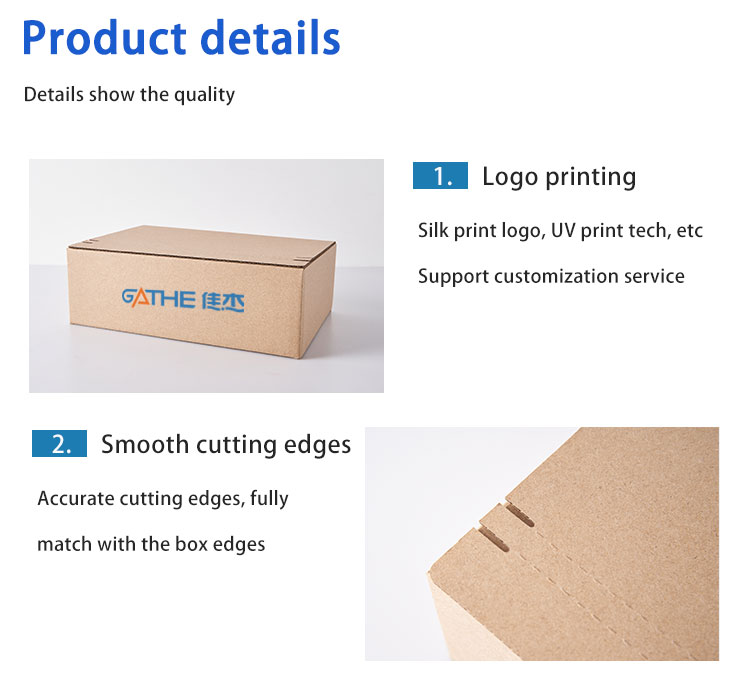 Biodegradable Paper Corrugated Cardboard Gift Box Bulk Packaging