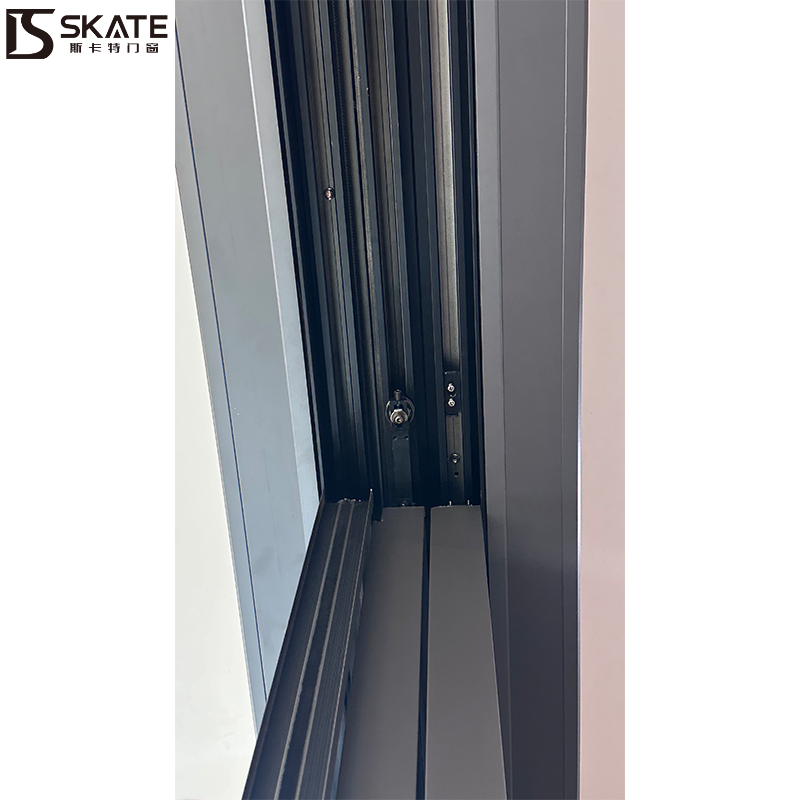Modern Design 3 Track Sliding Window with Handle Lock and Mesh Screen for