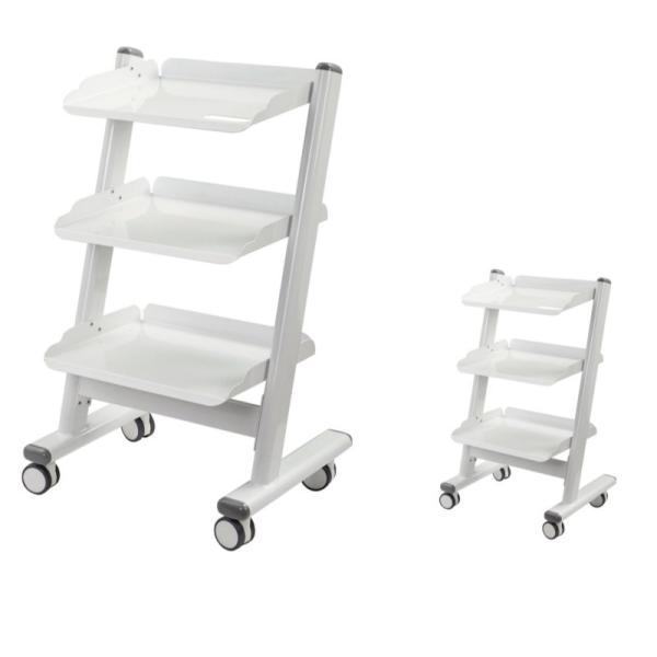 Dental Clinic 3 Layer Dental Trolley Hospital Mobile Instrument Cart With 4