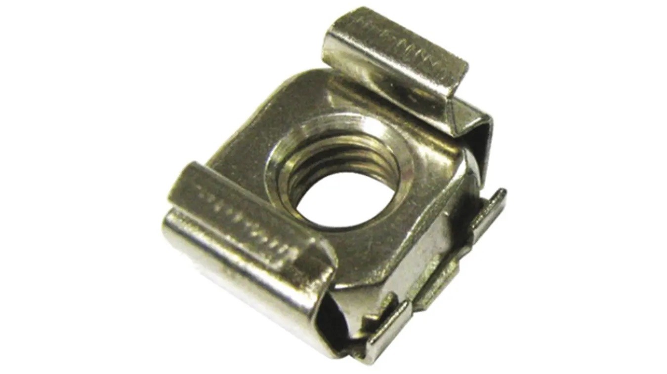 Steel M10 Captive Nuts Standard Clip Nut Galvanized With Yellow Zinc