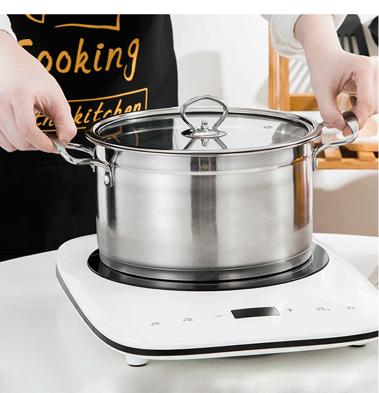 Mirror Polished Stock Pot Induction Soup Pot For Cooking