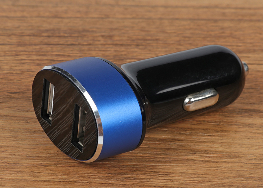 Metal Shell Car Charger Adapter Output DC 3.1A Dual USB Over Current Protection