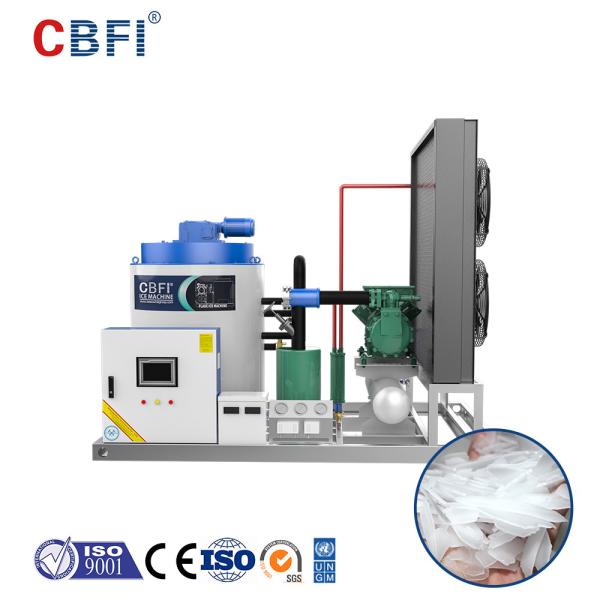 Industrial Stainless Steel Flake Ice Maker Machine Fishing Boat Sea Water Ice