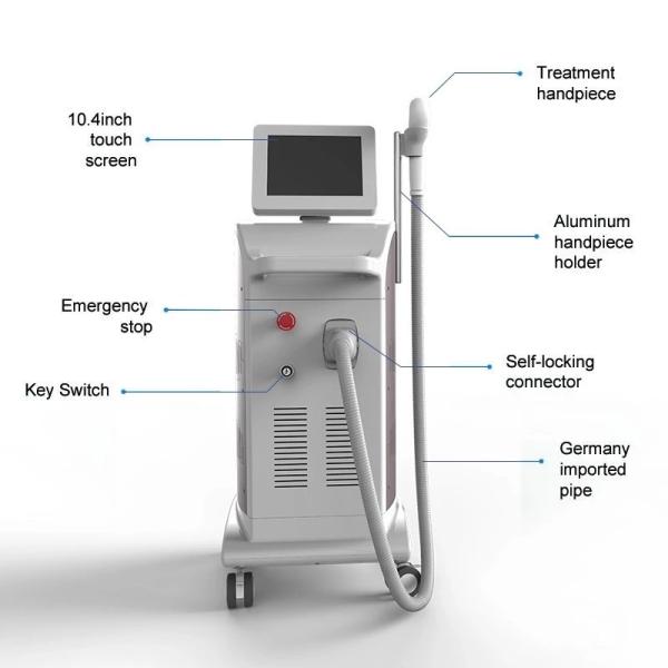 Medical CE approved 1200w Tripple wavelength 808 755 1064 diode laser profession