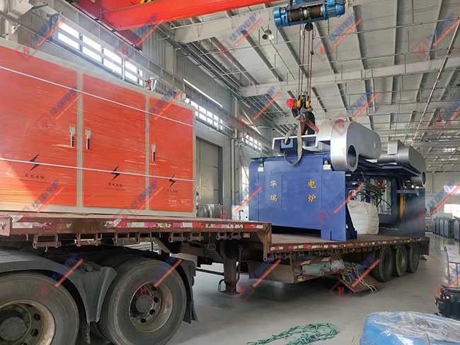 Induction Aluminum Can Melting Furnace Water Cooling