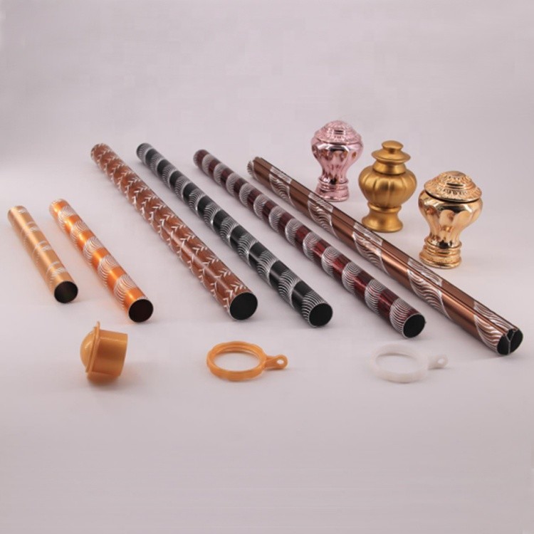 Decorative curtain rods 6063-T5 customer customization aluminum curtain rod curtain pipe