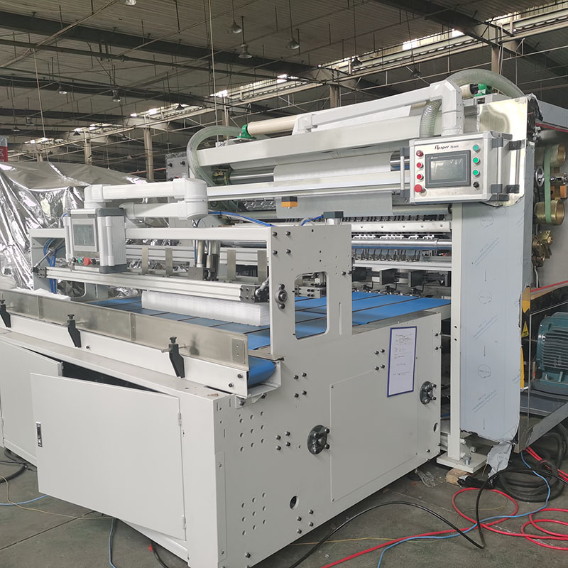 Drawing Facial Tissue Folder Slitter Bag Backing Machine Equipment with 120m/min Speed