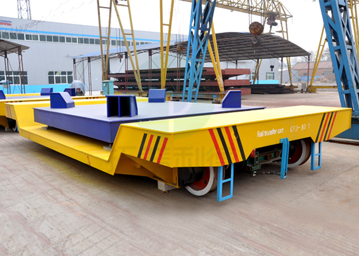 High temperature electric driven steel ladle transfer car on curved rail