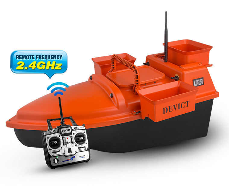 Bait boat fish finder DEVC-202 orange , carp for fishing bait boats