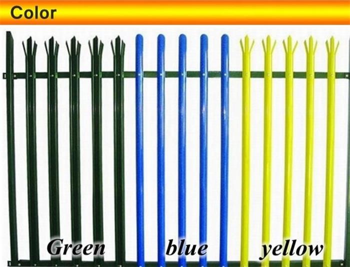 Hot Dipped Galvanised Palisade Fencing Q235 W D Pale Post Rail Steel