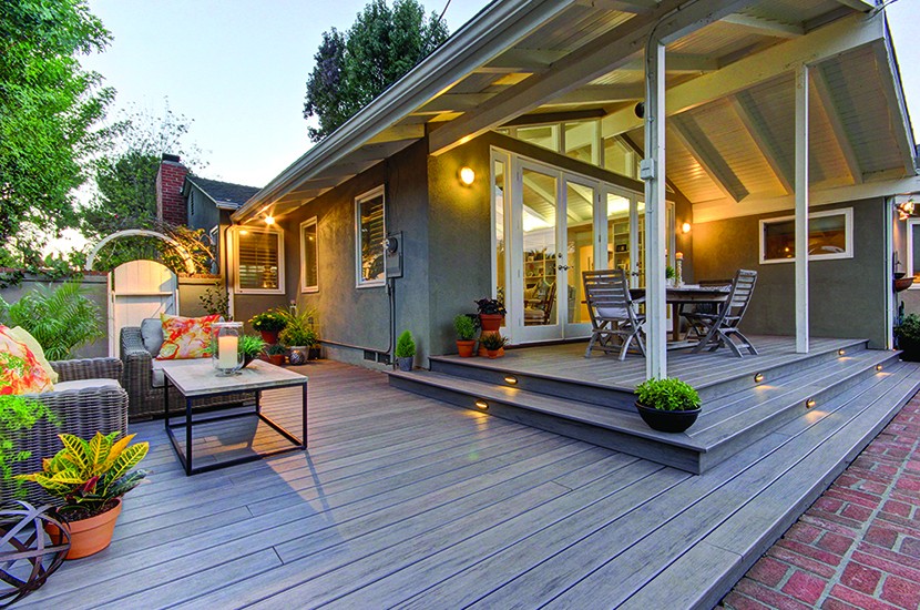 Recycled Anti UV WPC Hollow Decking French Grey Hollow Composite Decking