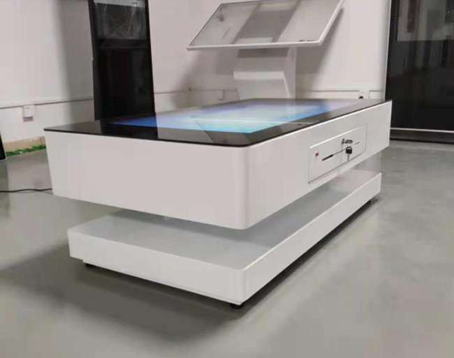 Customized 55 Inch Smart Tea Touch Coffee Game LCD Table Player Kiosk Interactive Multitouch With Windows Pc /Android