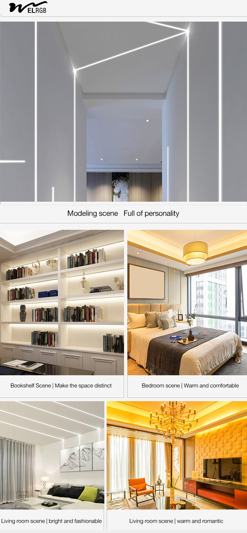 Residential and Truck Lighting Solution 12V/24V LED Light Strip with High Brightness