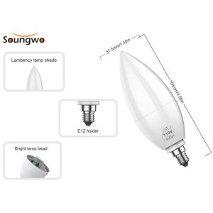 Smart Candle Bulb Bluetooth Mesh Network APP Group Voice Control 2700k To 6500k