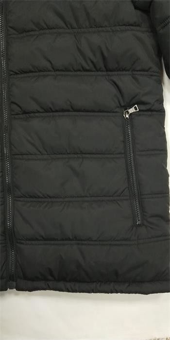 Navy Blue Mens Hooded Padded Jacket Mens Padded Parka With Hood Black