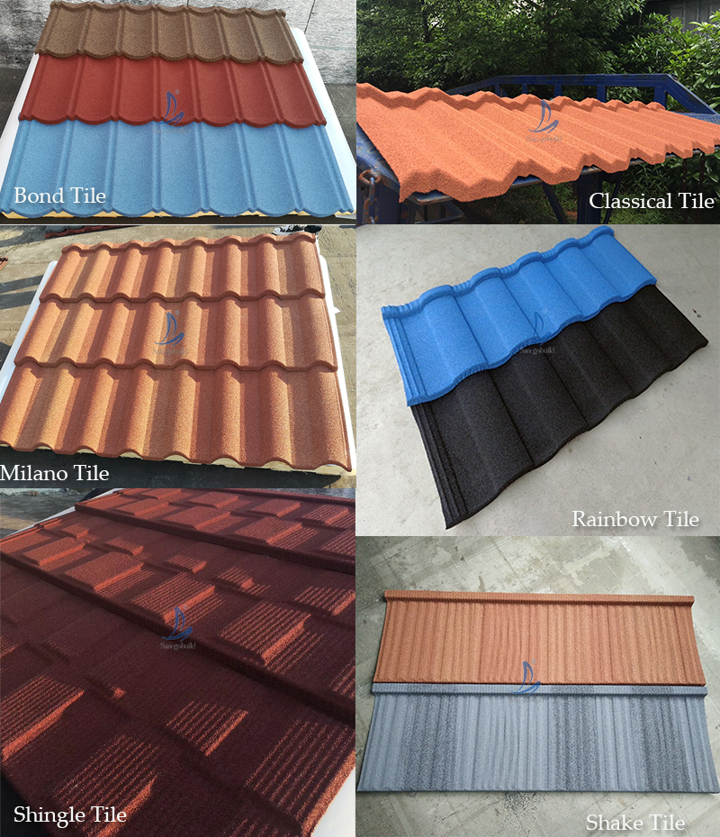 Stone Chip Step Roof Tile