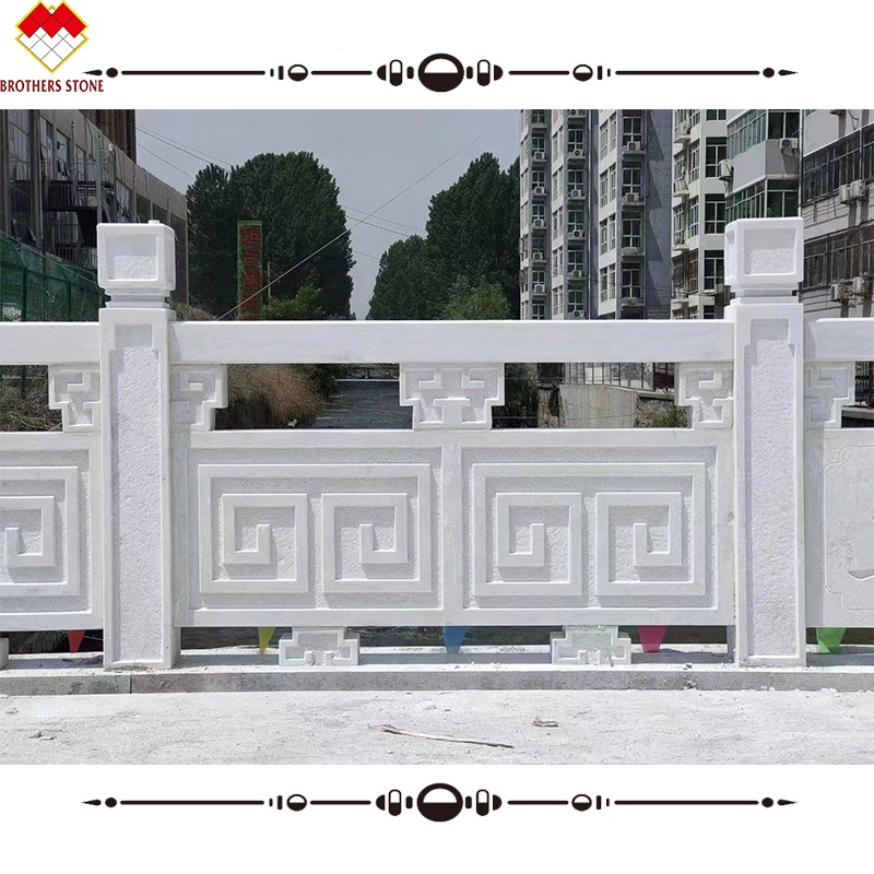 White Onyx Marble Stone Stair Handrail Customized for Villa and House Decorative Baluster