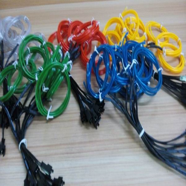 new generation flexible cuttable electroluminescent el wire neon wire with 10 colors