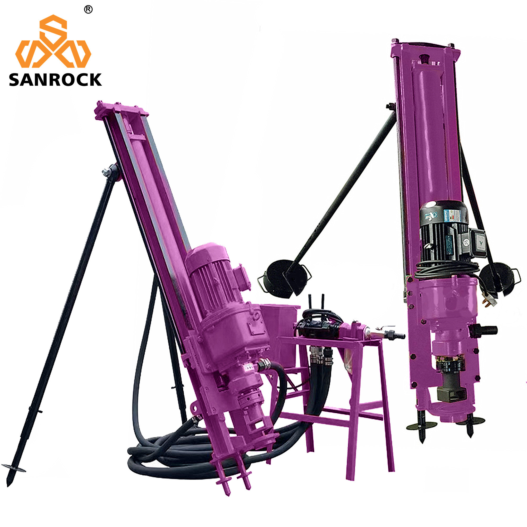 20m Deep Horizontal Directional Borehole Drilling Equipment Mining Rotary Drill Rig