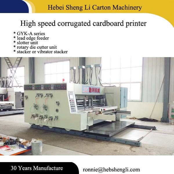 High Speed Corrugated Carton Box Machine High Precision For Label Printing