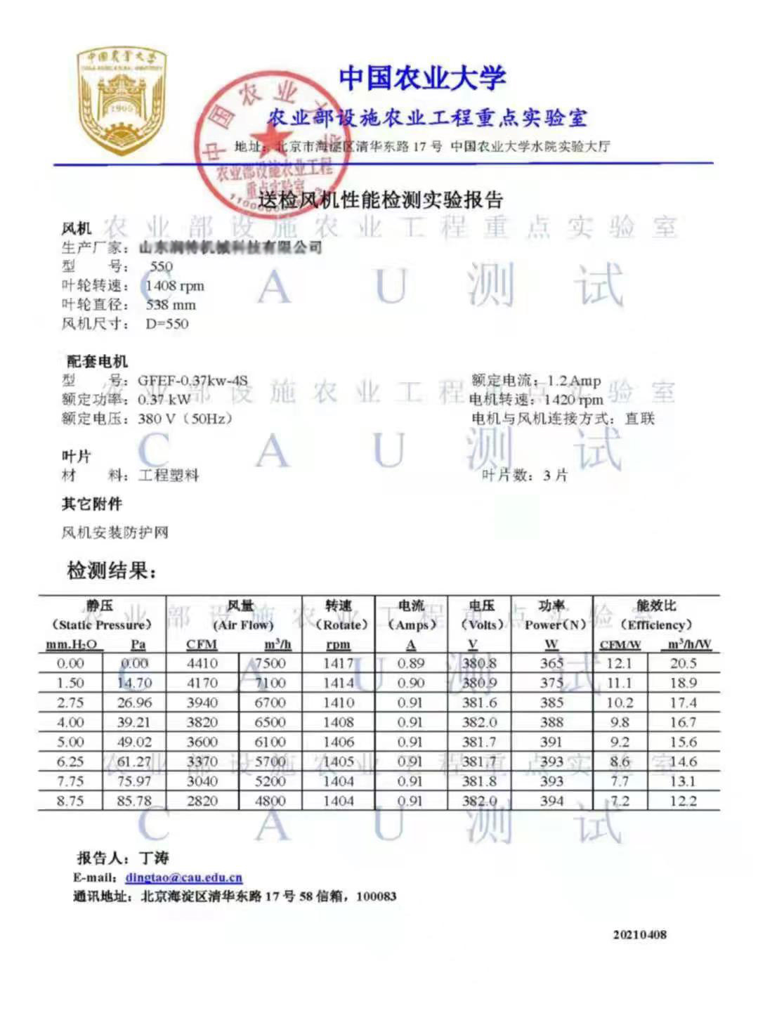 1.1kw 1.5kw 2.2KW Plastic Material Water Evaporative air Cooler Fan for Poultry Farm, Industrial Fan