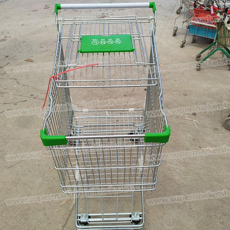 210L Adjustable Rolling Shopping Trolley Cart Big Size For Groceries