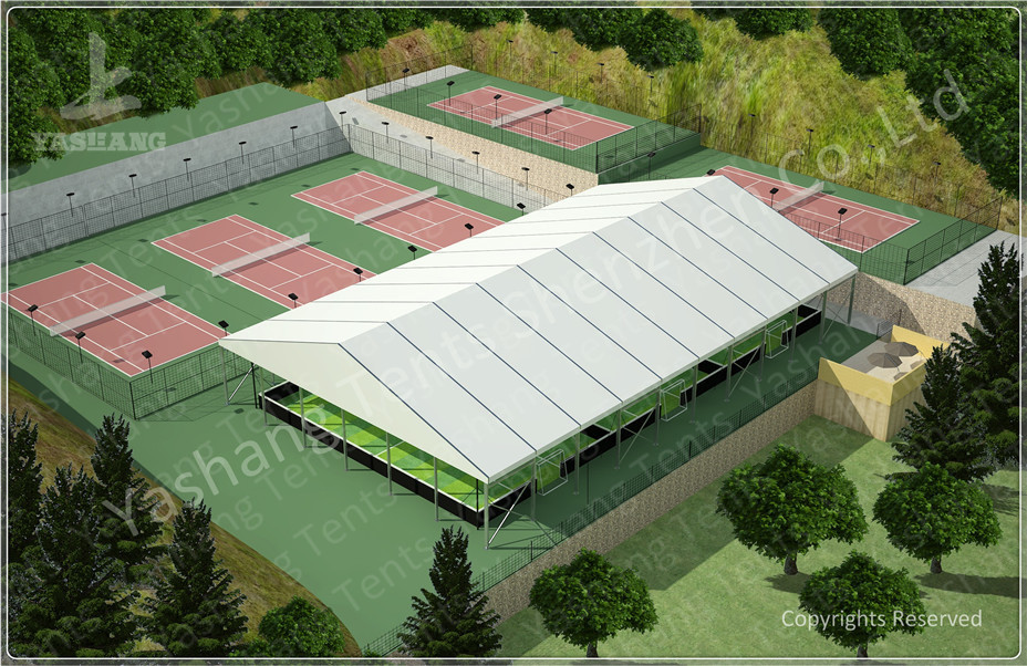 Custom L-shaped Industrial Aluminium Frame Tents Workshop With Sandwich Wall