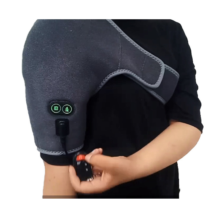 Electric Vibration Shoulder Hot Pad, Massage Heated Wrap Promoting Blood Circulation